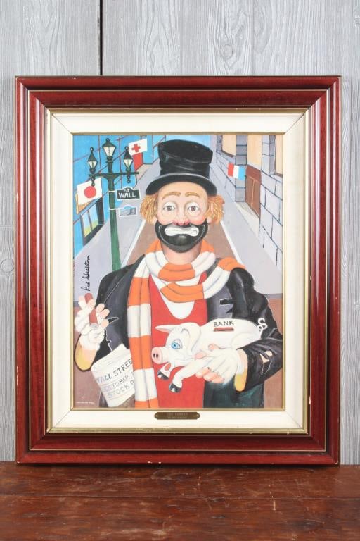 Red Skelton Clown Giclee with COA (1 of 4)