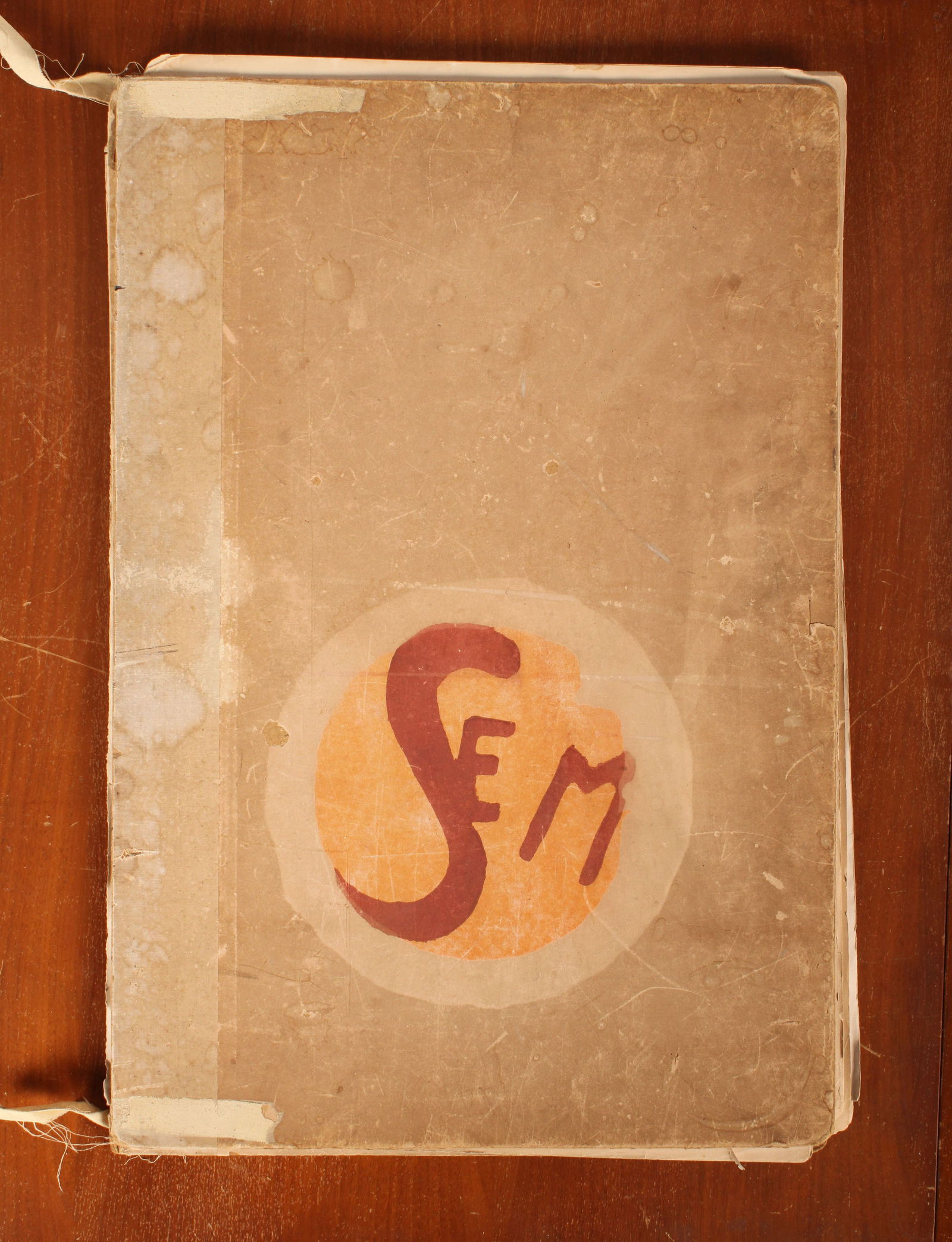 SEM, Georges Goursat, Album Cover and 8 Prints: SEM, Georges Goursat, Album Cover and 8 Prints. As received, SEM 1920's portfolio cover with 8 double leaf pochoir prints. Size: 20.5"H x 14"W, album.