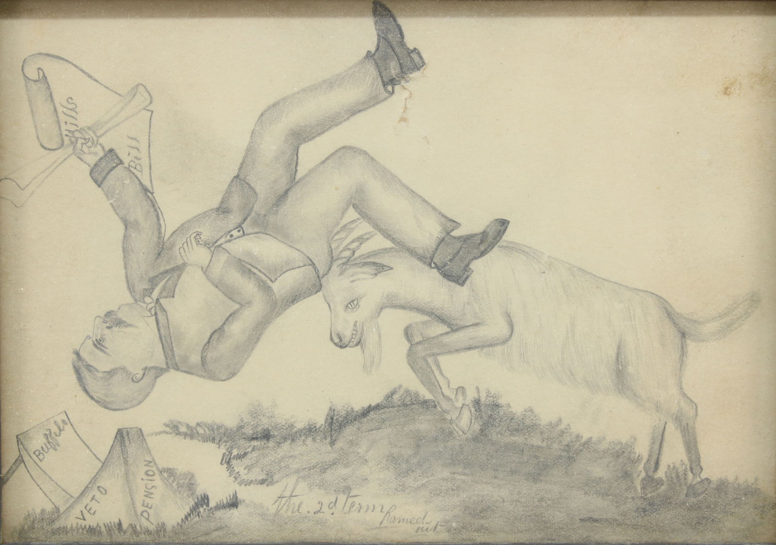 Political Folk Art, Grover Cleveland Veto Flak (1 of 3)