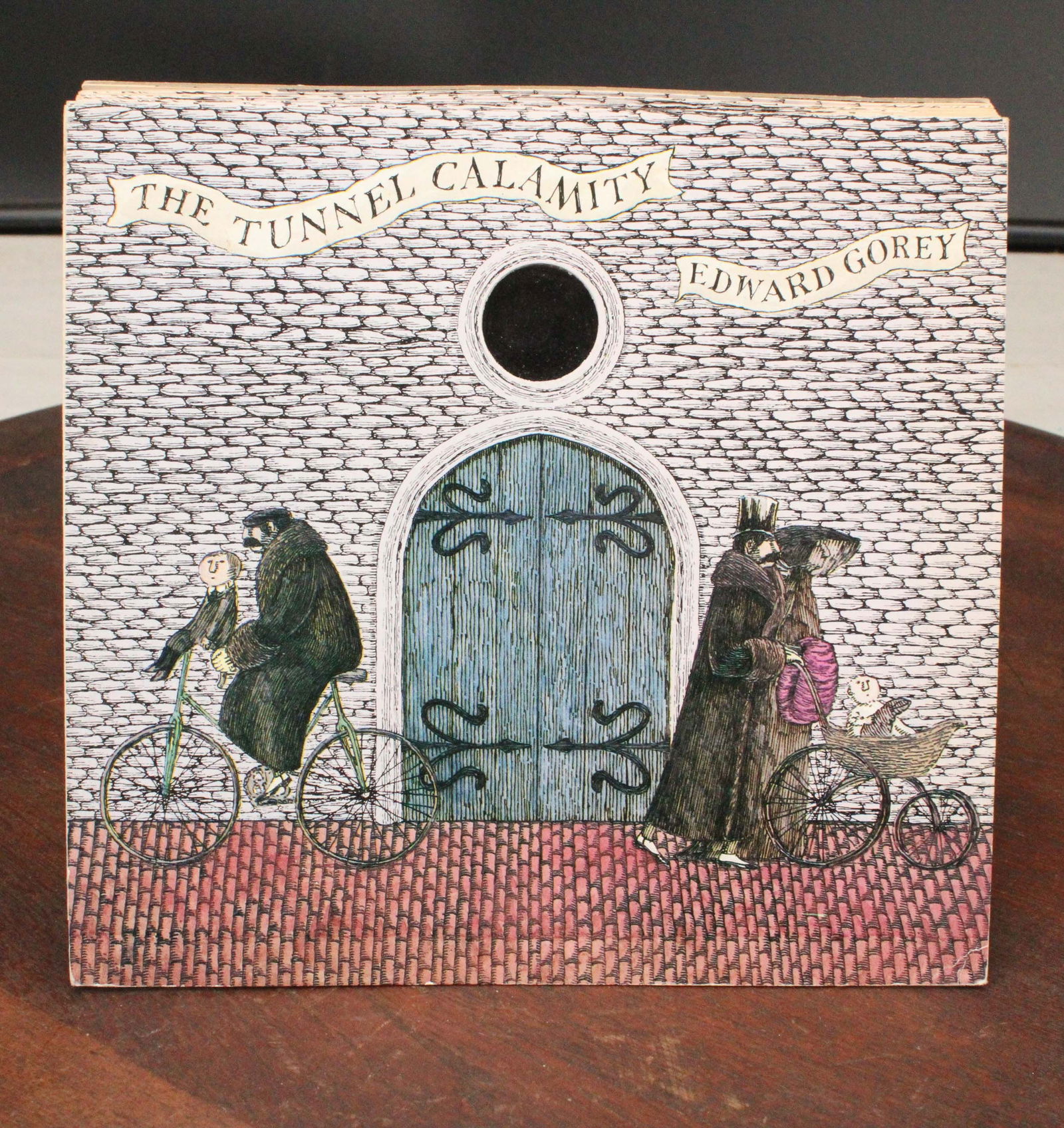 The Tunnel Calamity, Magic Window, Edward Gorey: The Tunnel Calamity, Magic Window, Edward Gorey. Accordian book. Size: 6.5"H x 7"W