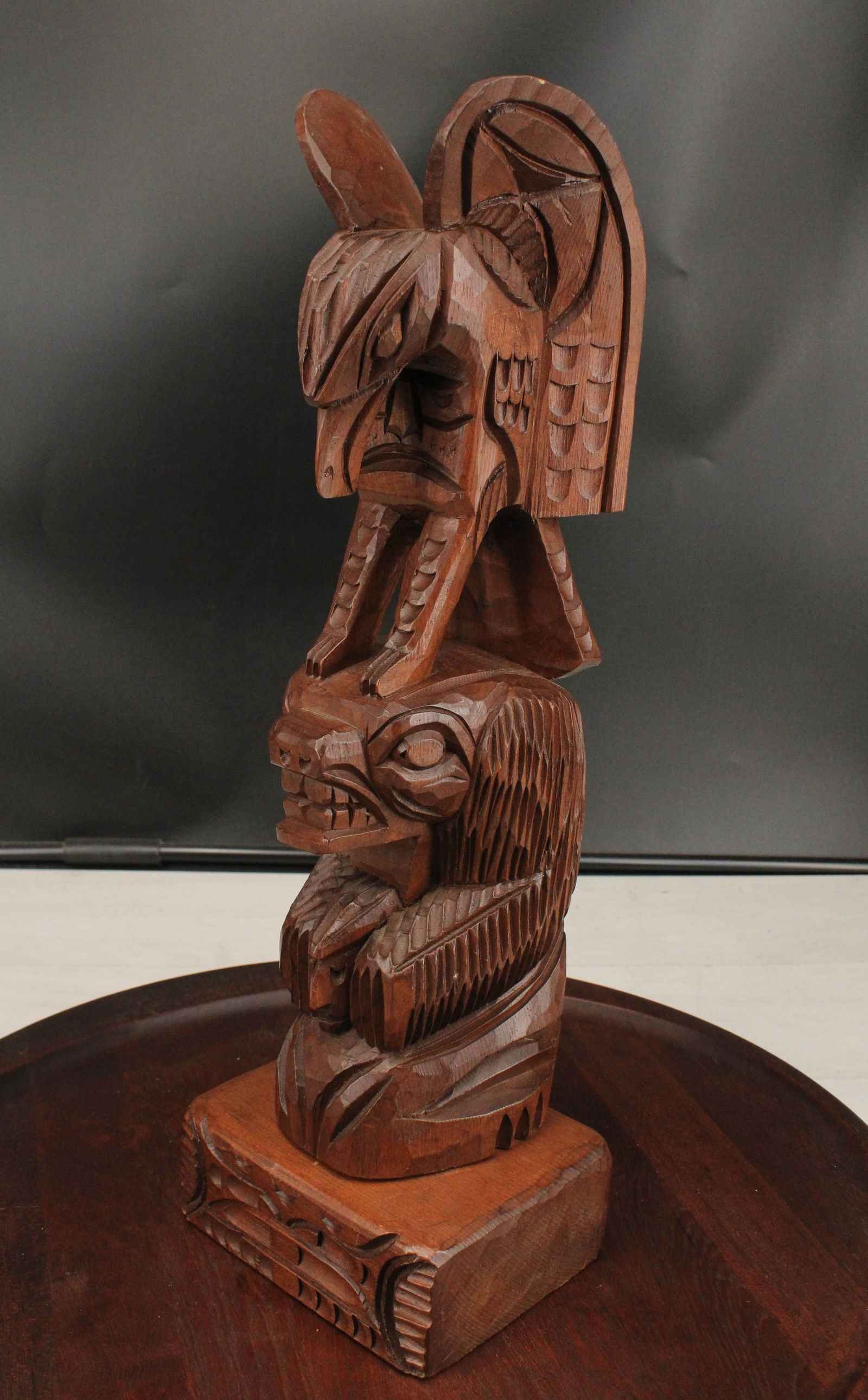 Pacific Northwest Coast Totem Signed Robert George (1 of 8)