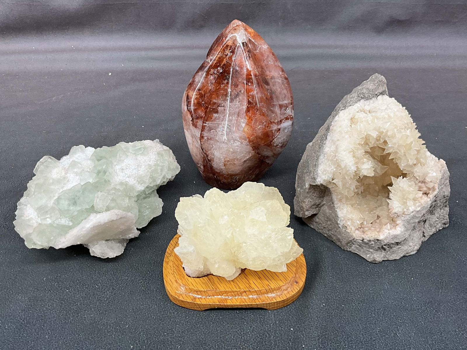 Calcite On Dolamite, Hematoid Quartz (1 of 10)