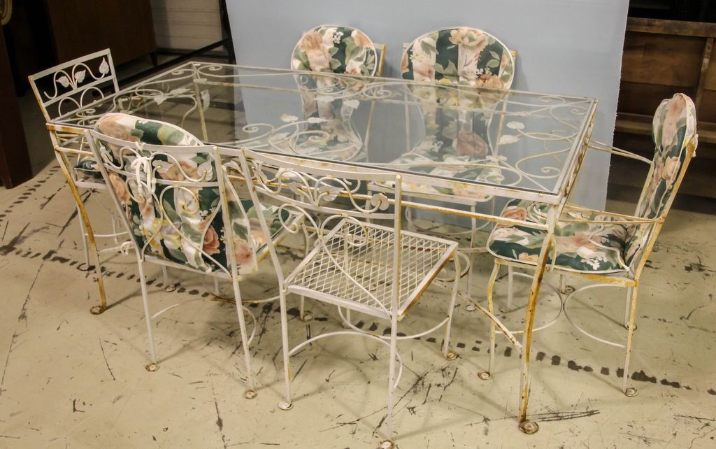 Wrought Iron Table and Chairs Set (1 of 2)
