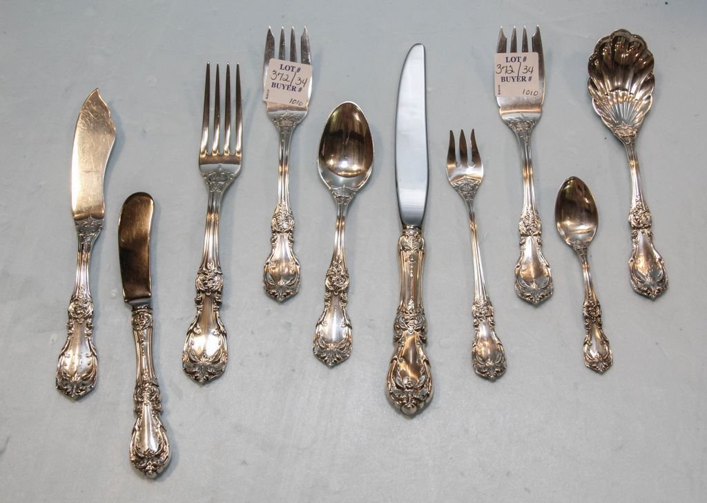 Reed and Barton Sterling Silver Flatware 34 Pieces (1 of 4)