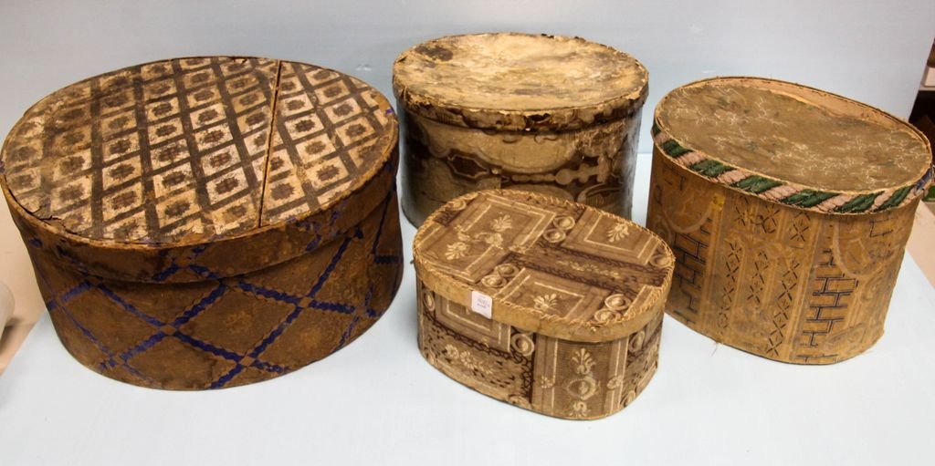 Four Rare Hat Boxes (1 of 1)