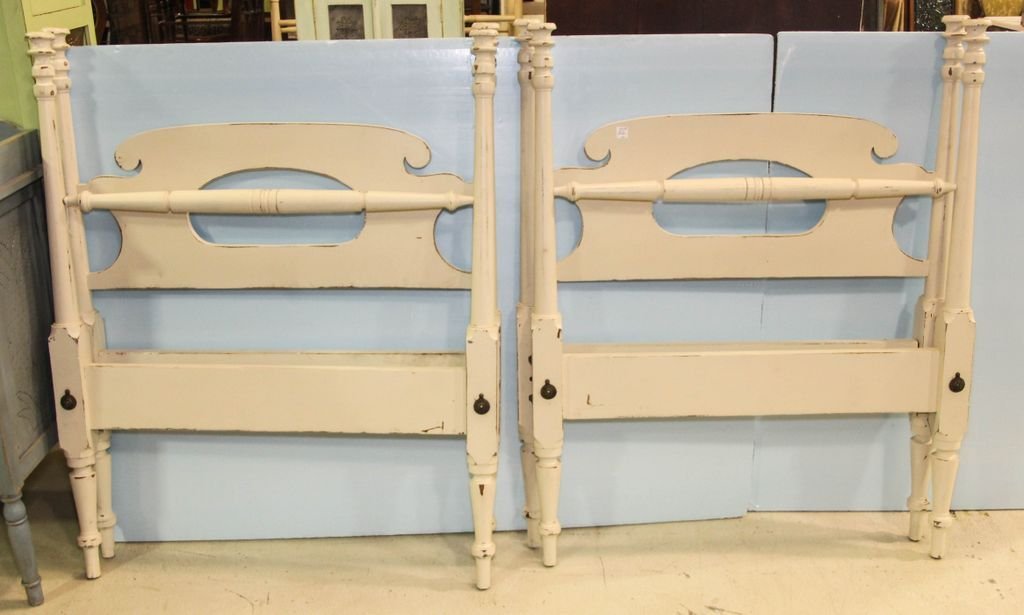 Pair of Early Poster Twin Beds (1 of 2)