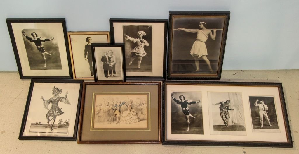 Group of Eight Vintage Ballet Prints (1 of 1)