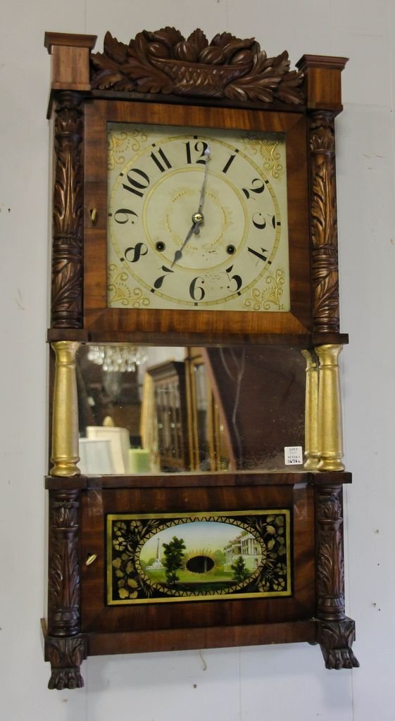 Empire Carved Mantel Clock (1 of 3)