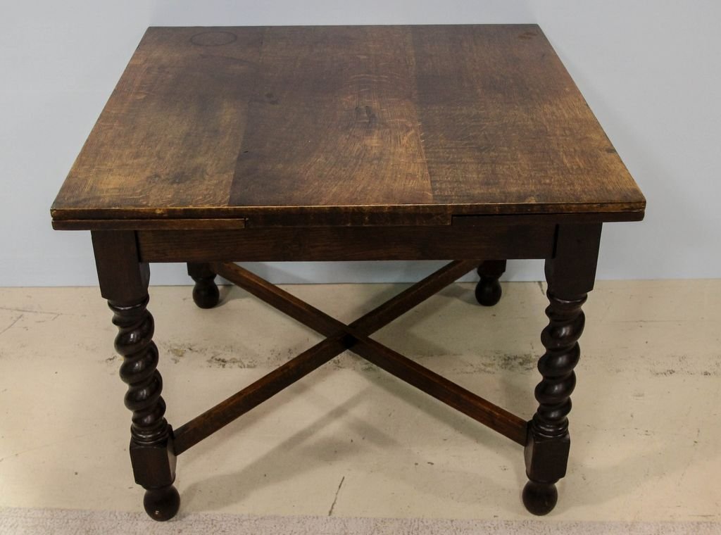 Oak Barley Twist Draw Leaf Table (1 of 2)