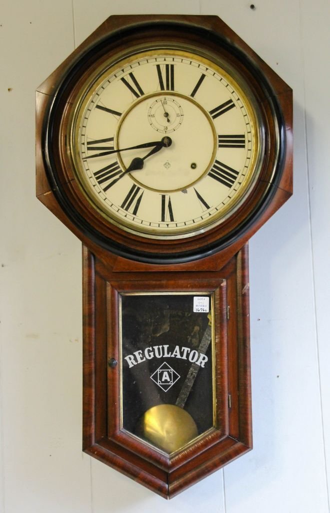 Mahogany Regulator Wall Clock (1 of 3)