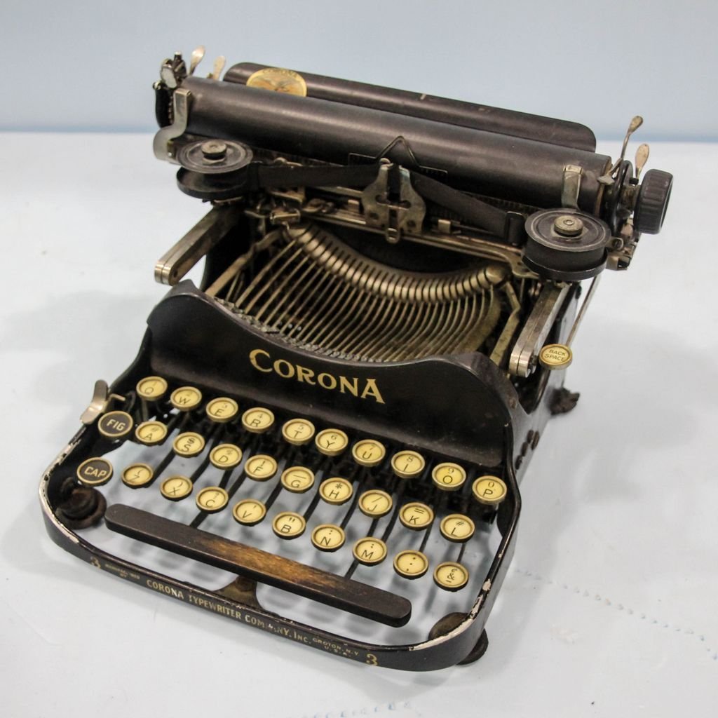 Early 1900's Small Corona Typewriter (1 of 2)
