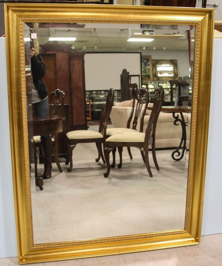 Gold Leaf Beveled Mirror (1 of 2)