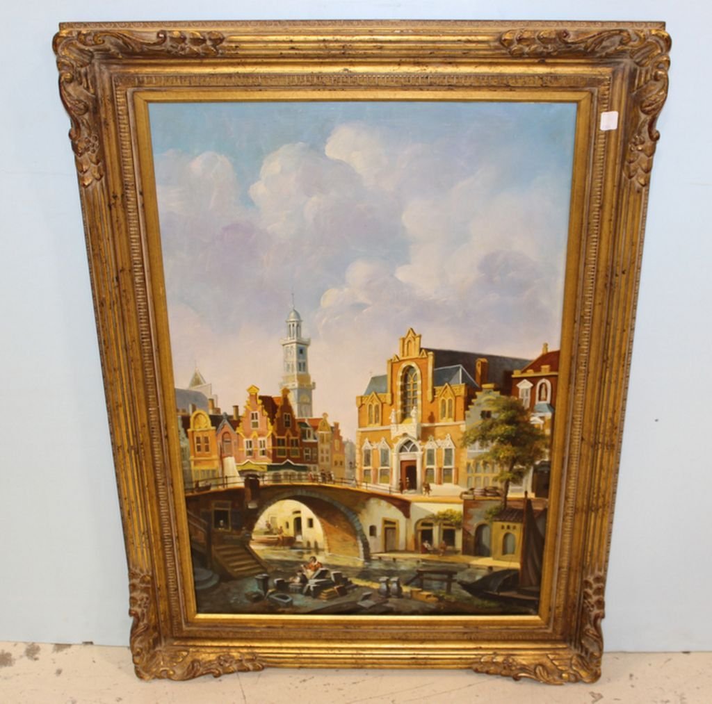 Chadwick Oil Painting of European Scene (1 of 2)
