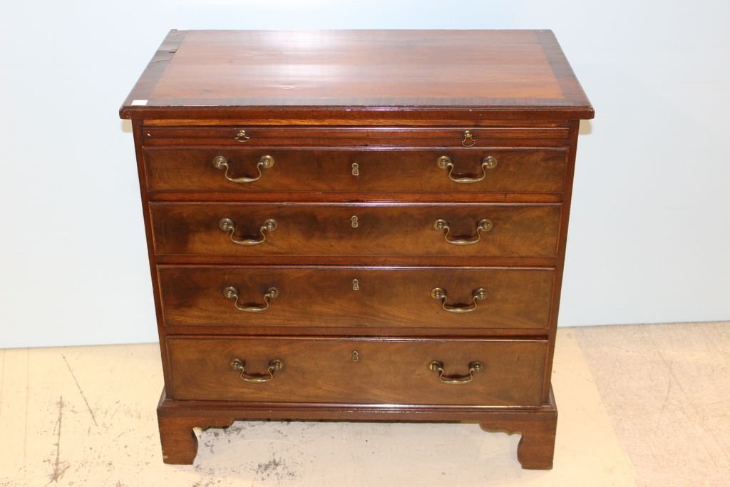 Mahogany Four Drawer Nightstand (1 of 2)