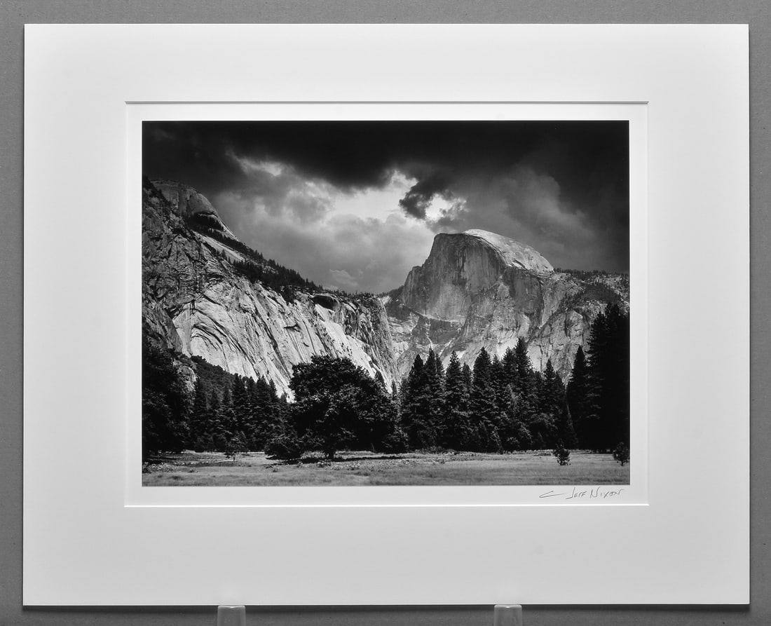 Jeff Nixon (1952 - 2022) Signed - Half Dome - Cook's Meadow - Yosemite 10"x13.5" Photograph (1 of 3)