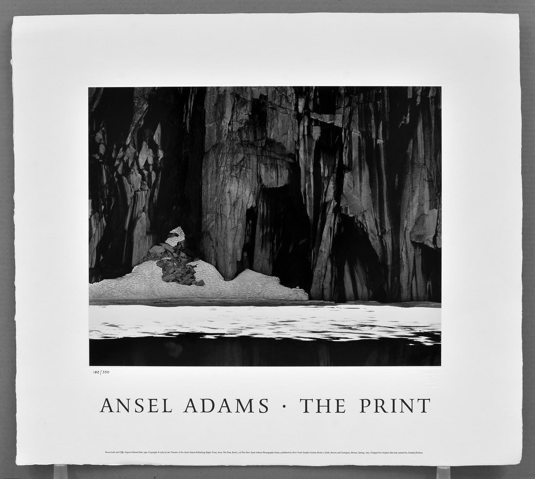 Ansel Adams 1932 Frozen Lakes and Cliffs 16"x20" Print - Deluxe Limited Edition 182 of 350 (1 of 5)