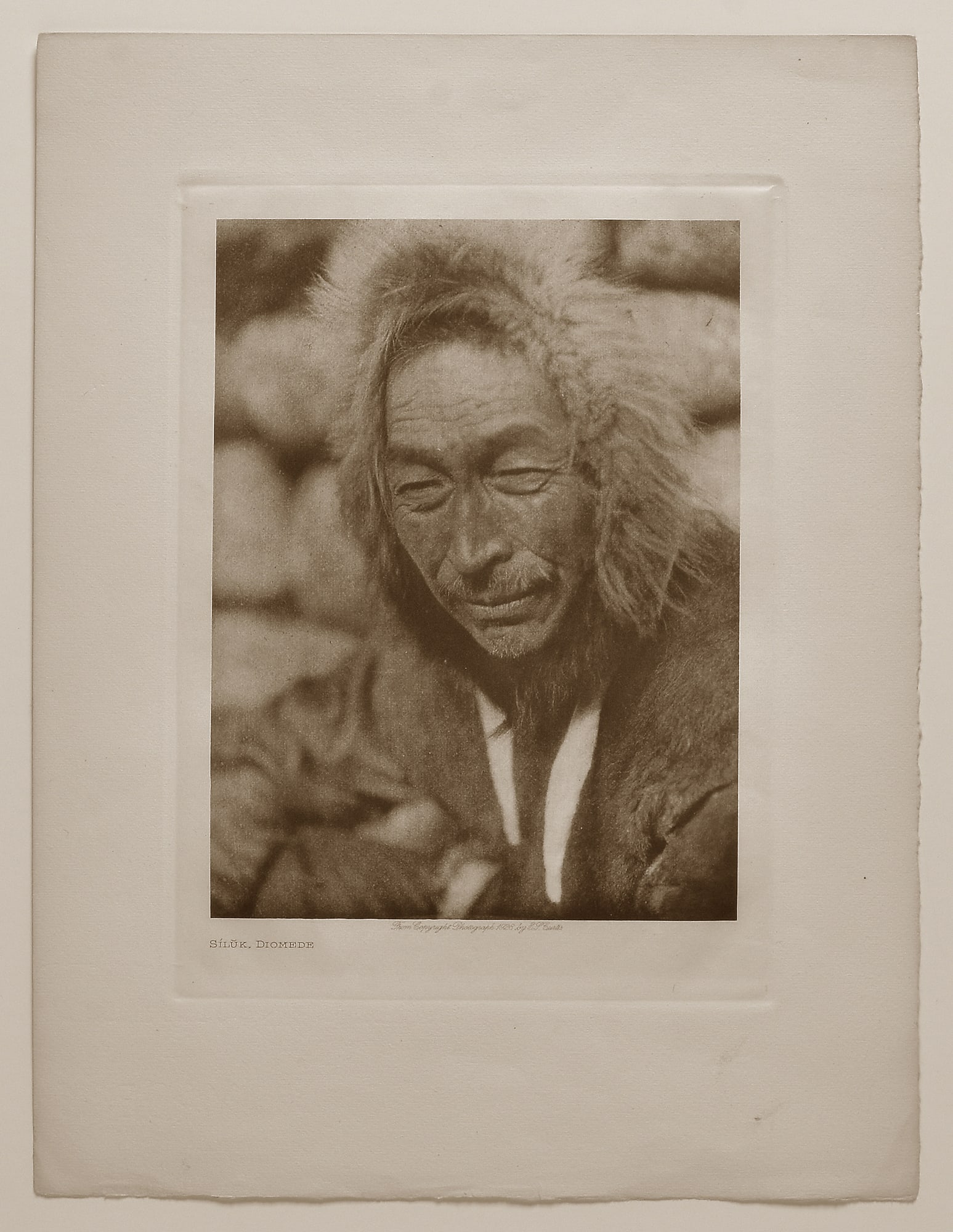 Edward S. Curtis (1868 - 1952) 1928 Siluk Diomede 7.5"x5" Photogravure - No Reserve!!: I've seen similar images online priced much higher than my auction starting price Printed on 12"x9.5" paper as noted below, possibly trimmed I'll be first to admit that I'm nowhere near an expert of E