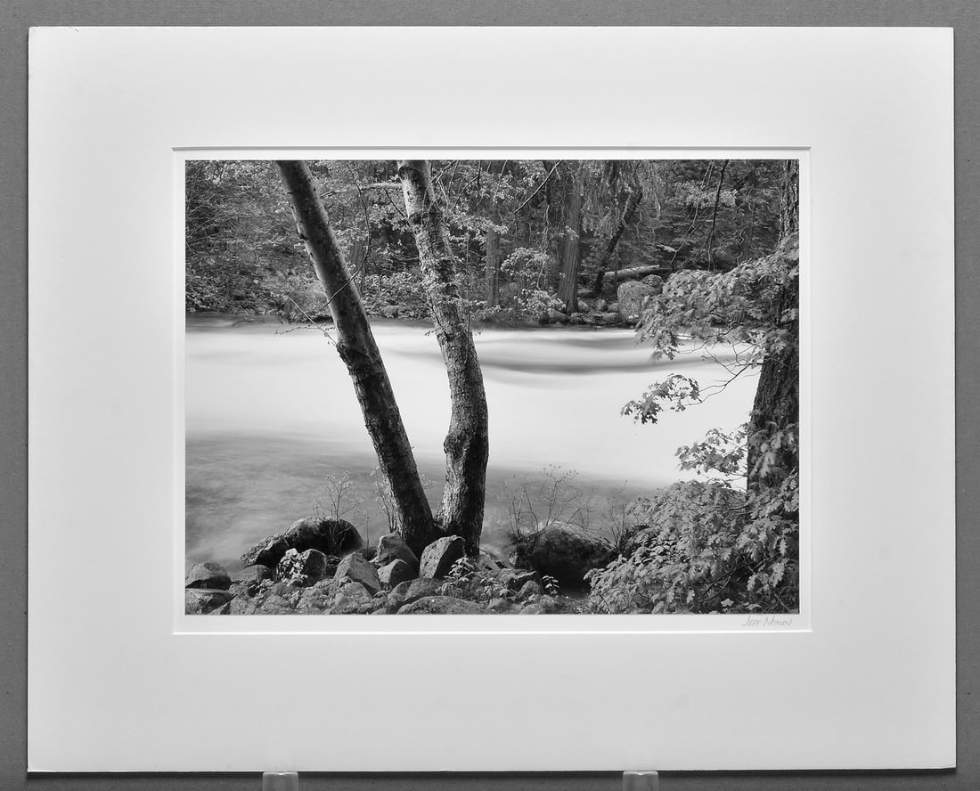 Jeff Nixon (1952 - 2022) Signed - Trees and River in Evening - Yosemite 9.75"x13.25" Photograph (1 of 3)