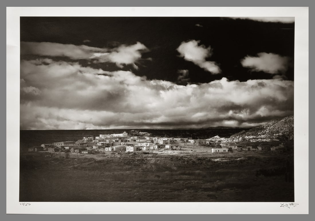 William Abbott (1944 - ) Signed 2008 Pueblo of Laguna - Storm Clouds 11.5"x16.5" Photograph #10/50 (1 of 3)