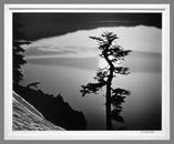 John Wimberley (1944 - ) Signed 1985  Solar Reflection - Crater Lake 10"x13" Photograph