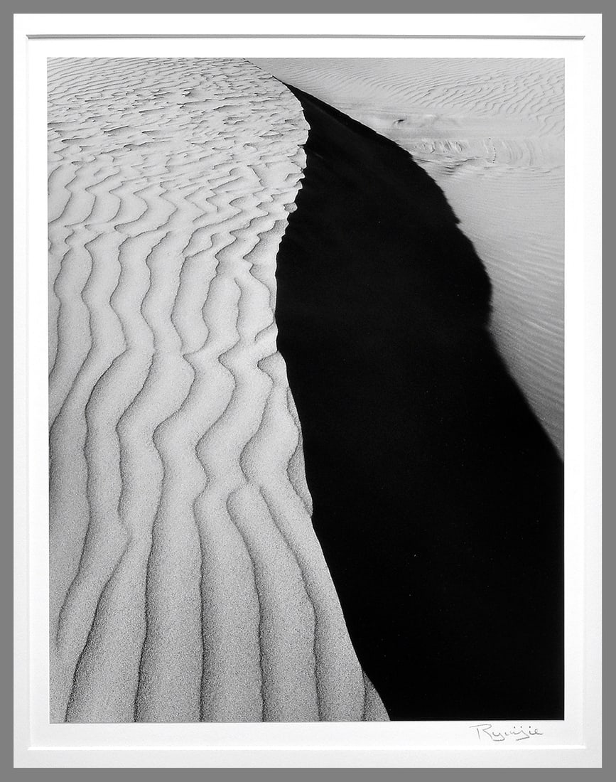 Ryuijie (1950 - ) Signed 1990's Vertical Dune - Oceano, Ca 13.25"x10.25" Photograph (1 of 2)