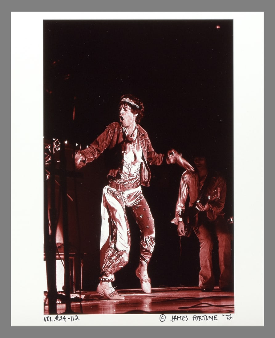 Four Photos!!  - James Fortune Signed 1972 of  Mick Jagger 9"x6" Original Photograph + 3 Others (1 of 4)