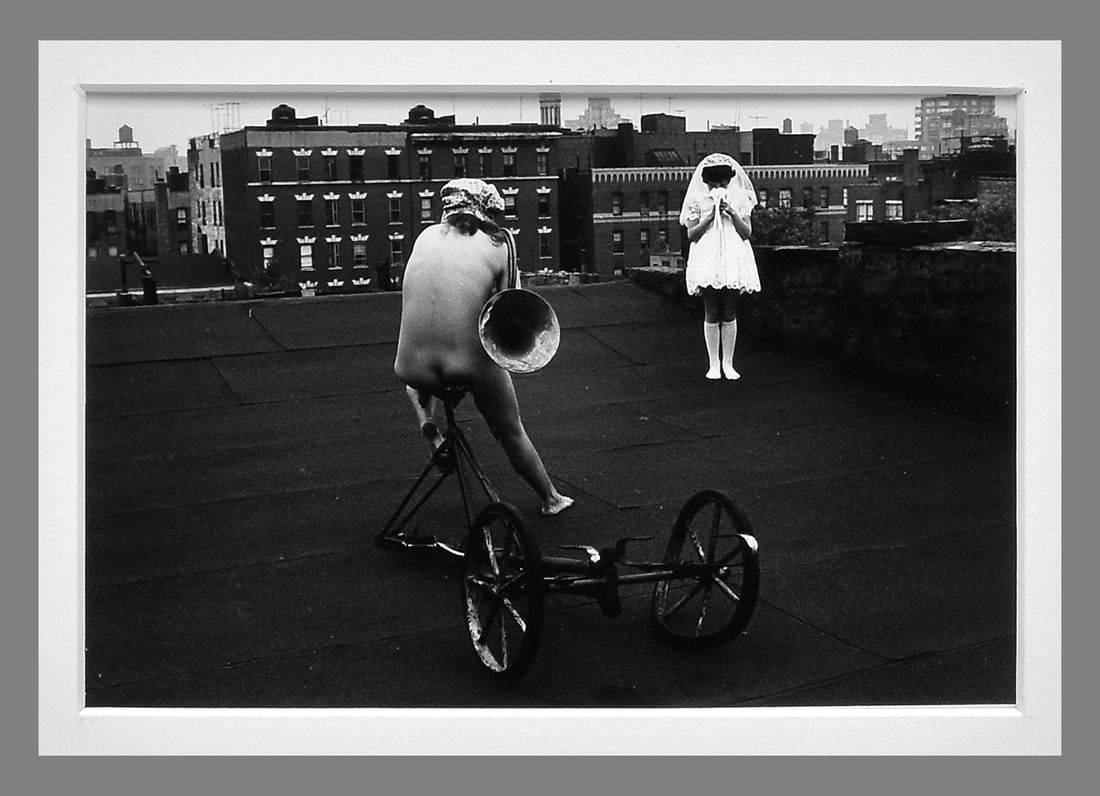 Joel-Peter Witkin (1939 - ) Signed 1972 Untitled - Roof Top - New York City 4.35"x6.5" Photograph (1 of 3)