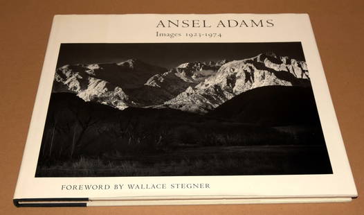 Ansel Adams Images 1923-1974 Hardcover Book with Initialed Ansel Adams Winter Sunrise Print: I've seen the Ansel Adams' "Initialed Winter Sunrise Print" sell in the $150.00 range by itself!! Hardcover Second printing, 1981 Included (see photos) is a reproduction that has been hand-initialed b