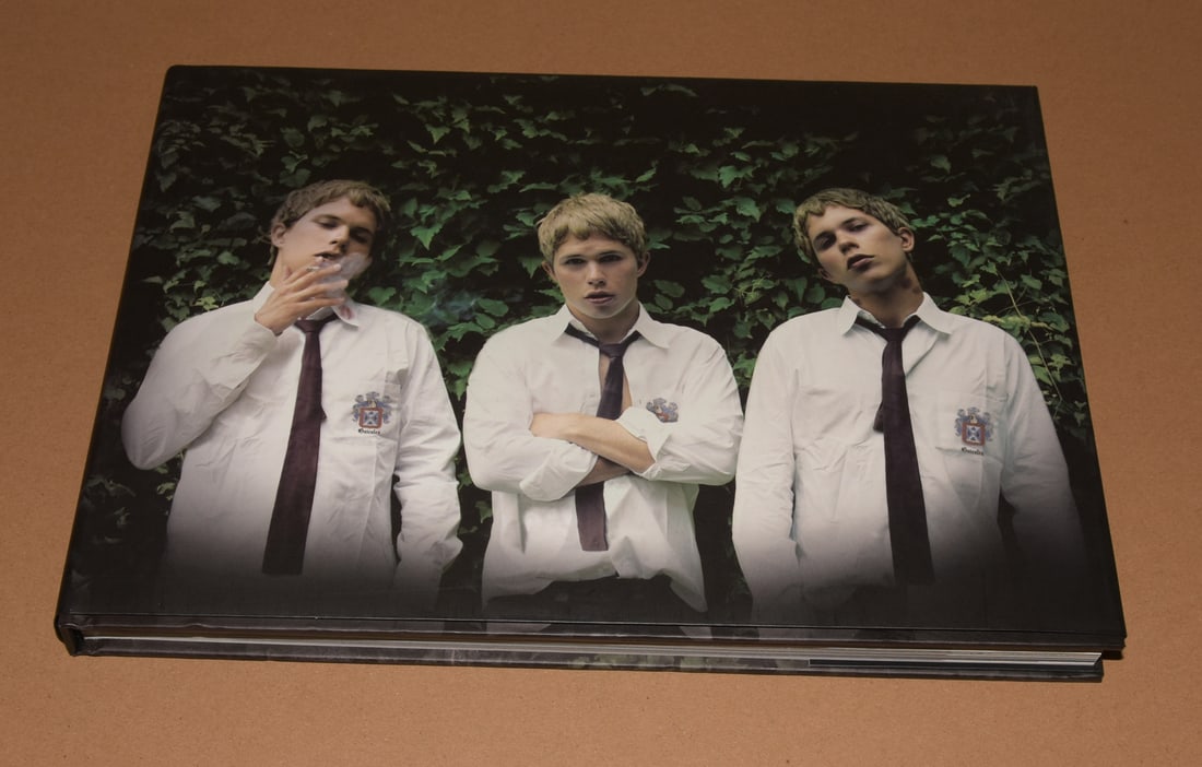 Anthony Goicolea's 2003 Anthony Goicolea, Hardcover - First Edition (only 2500 printed): The book is known for its striking visual content and the inclusion of a DVD, offering a multimedia experience of Goicolea's work. It has been described as "disturbing, provocative", and explores them