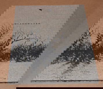 Ian Bates (1992 - ) Signed Meadowlark First Edition 2022 - Deadbeat Club - Hardcover: Signed Hardcover 96 Pages -Full Color Offset 9.5”x11.5” To make the pictures in Meadowlark, Ian Bates spent years driving the vast, sparsely-populated spaces of the American West, often