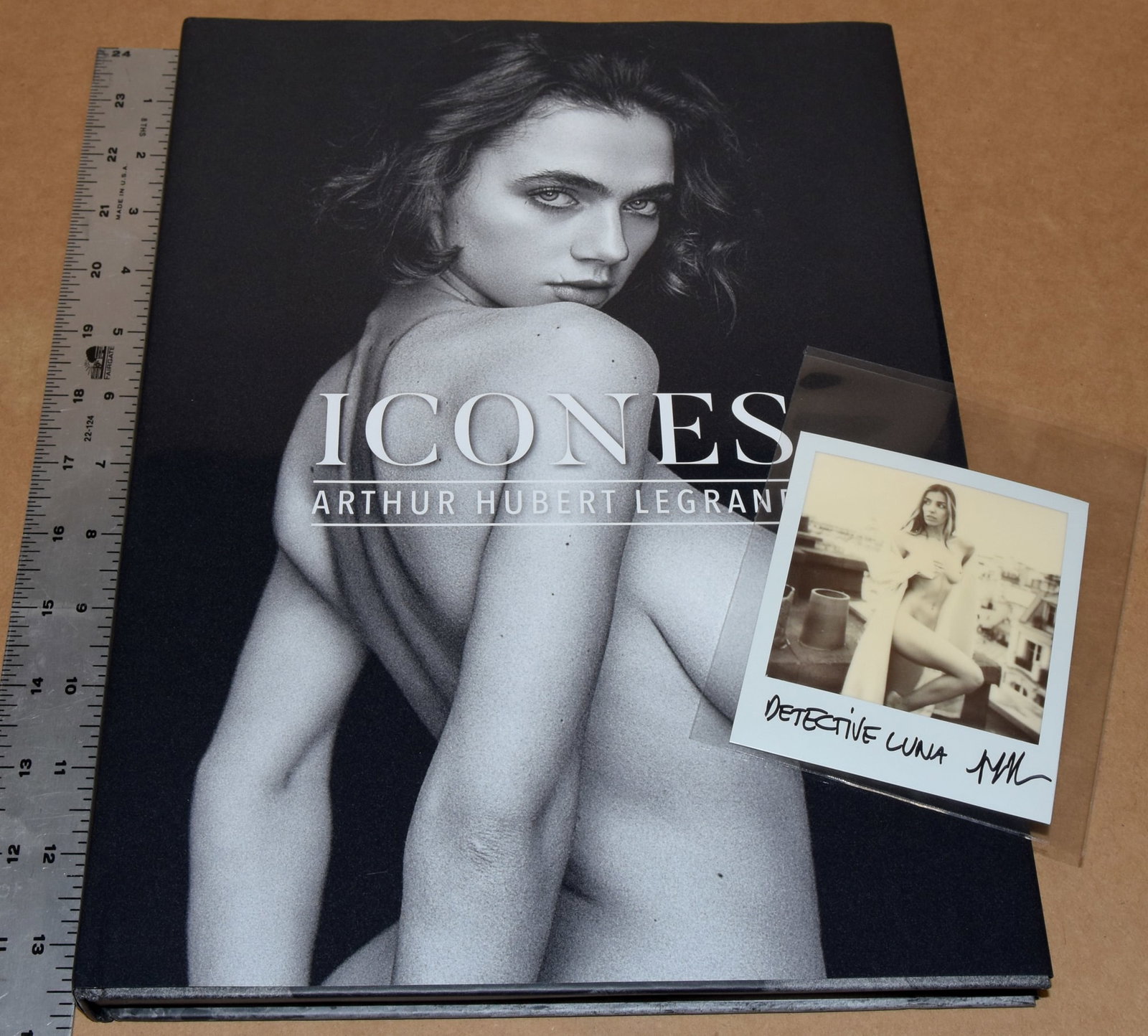 Arthur Hubert Legrand (1990 - ) Signed Icons Book with a One of a Kind Polaroid Photograph: Signed book and one of a kind signed Polaroid photograph!! Hardcover 7 Original Polaroid Photograph The very first monographic book by Arthur Hubert Legrand, edited and published by Normal Magazine (E