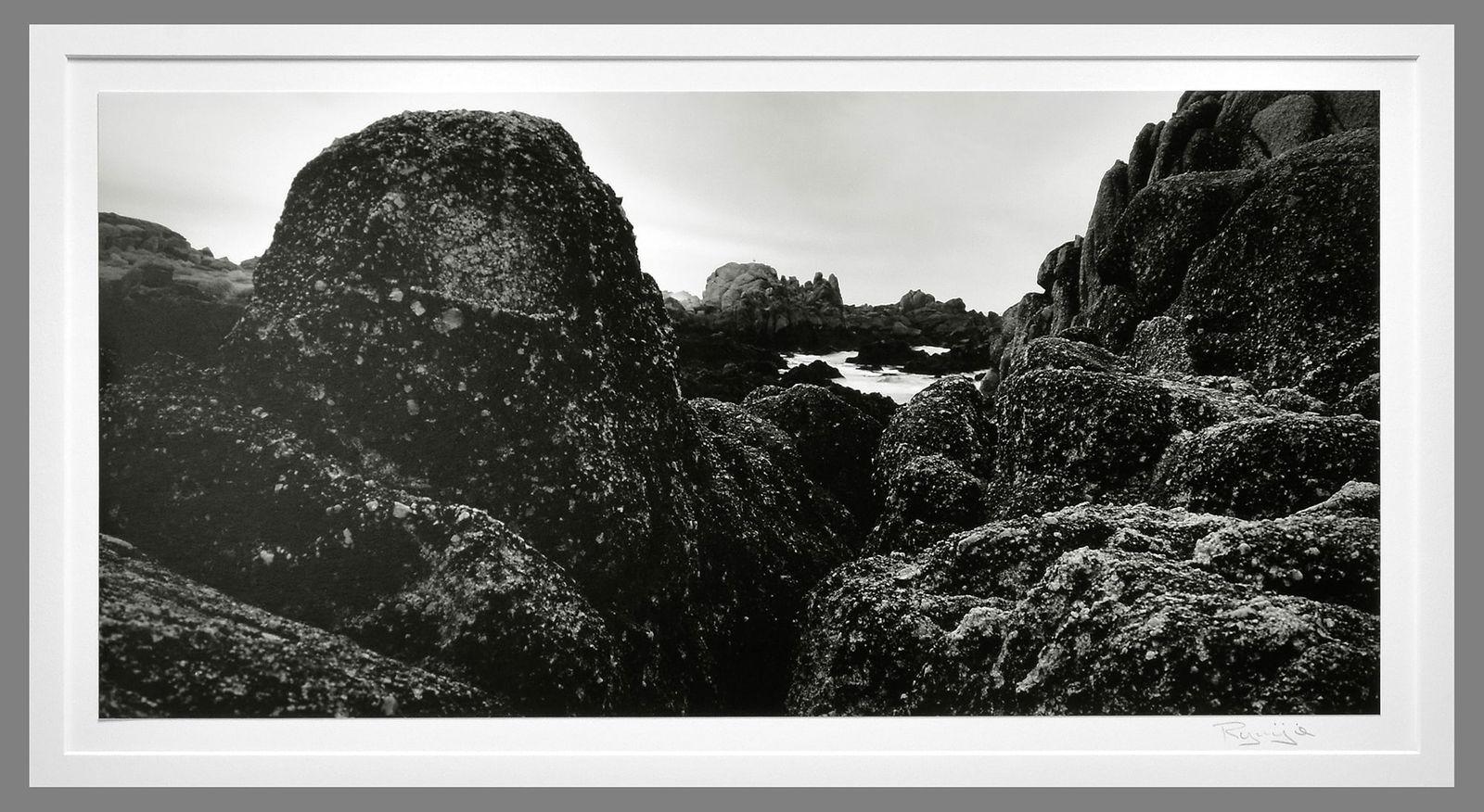 Ryuijie (1950 - ) Signed 2004 Granite Rocks Asilomar 9.5"x19" Oversized Photograph - Deal!! (1 of 3)
