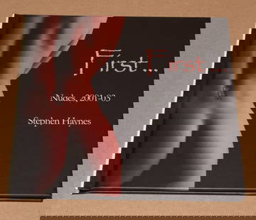 Stephen Haynes Inscribed & Signed 2010 First Nudes 2001-03 - Hardcover: Inscribed and signed by the author to the previous owner. Hardcover - First Edition 7"x7" -35 Pages Stephen Haynes is a fine art photographer based in Minneapolis, Minnesota, renowned for his