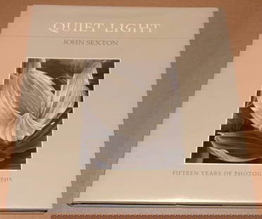 John Sexton (1953 - ) Signed 1993 Quiet Light - Hardcover - First Edition - Third Printing: Signed by John Sexton Hardcover 128 pages, 13.25"x12" Fifty-one exquisite black and white photographs by a fine photographer who was an student of Ansel Adams. Superbly reproduced in laser-scanned