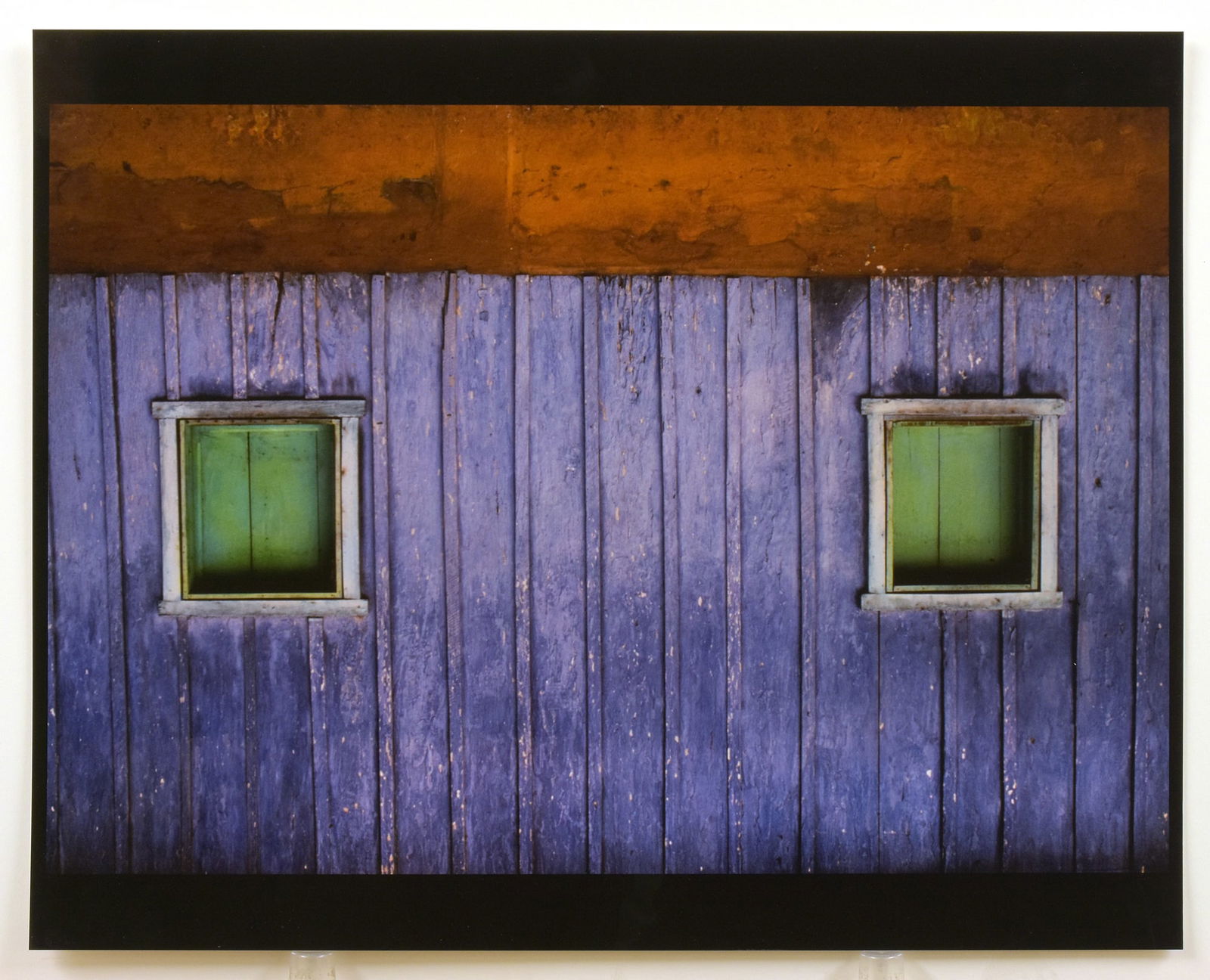 Jeffrey Becom (1953- ) Signed 1992 Twin Shutters Guatemala 13"x19.5" Photograph #8/25 (1 of 3)