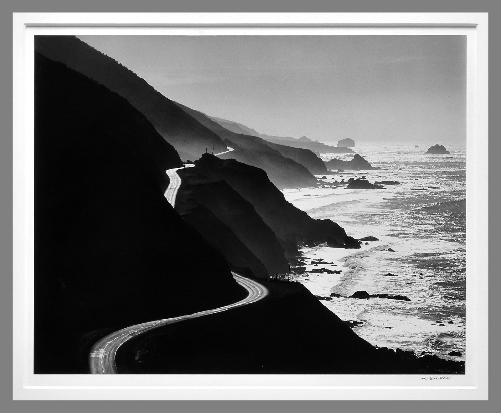 Henry Gilpin (1922 - 2011) Signed 1965 Highway One 10.5"x13.5" Photograph - Very Sought After!! (1 of 3)