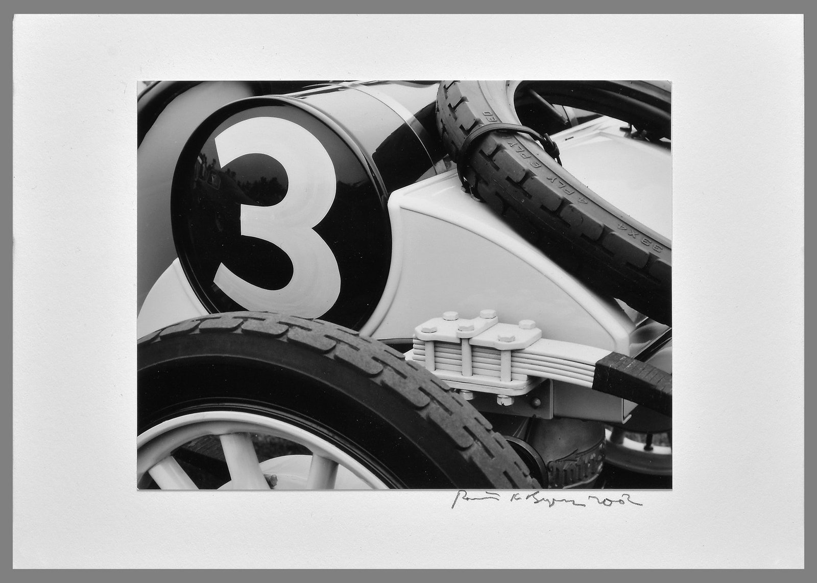 Robert Byers (1918 - 2021) Signed 2002 Car Detail - Pebble Beach Concours 3.5"x4.75 Photograph (1 of 2)