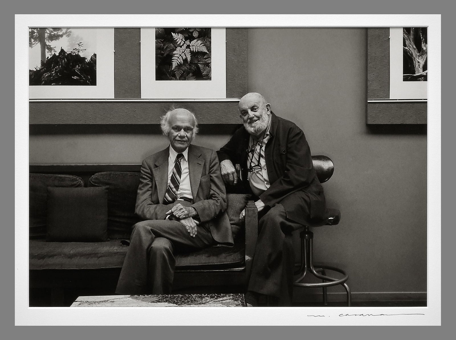 Martha Casanave (1946 - ) Signed 1981 Ansel Adams & Beaumont Newhall 9.5"x13.25" Photograph (1 of 3)