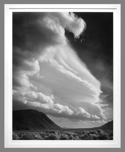 Bruce Barnbaum (1943 - ) Signed 1973 Sierra Wave Cloud 19.25"x15.25" Photograph\: Bruce Barnbaum oversized photograph Please read "Condition Report" before bidding This photograph came out of home near Santa Cruz, California that unfortunately was not well insulated. Photo has mino