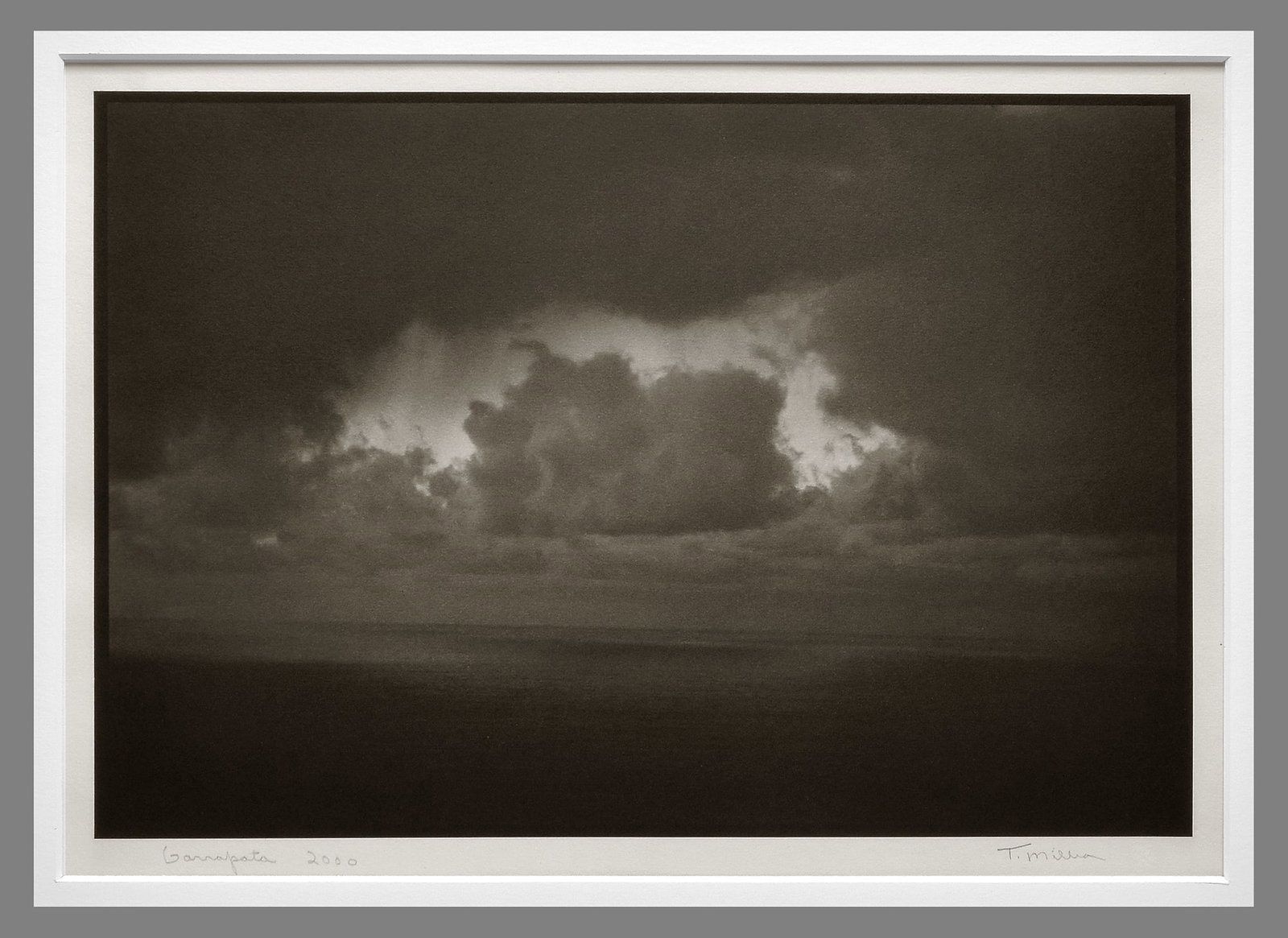 Tom Millea (1944 - 2015) Signed 2000 Sunset Garrapata Beach 8"x12" Platinum Photograph - Great Deal! (1 of 2)
