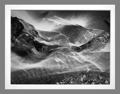 Huntington Witherill (1949 - ) Signed 1978 Waterfall Pennsylvania 7"x9.25" Photograph - Classic!: *Gelatin silver photograph - Taken in the 1978, printed in 1996 Signed and dated on the back of the image Corner mounted and matted with 13"x16" museum board *Hybrid Contact Printing Process Beginning
