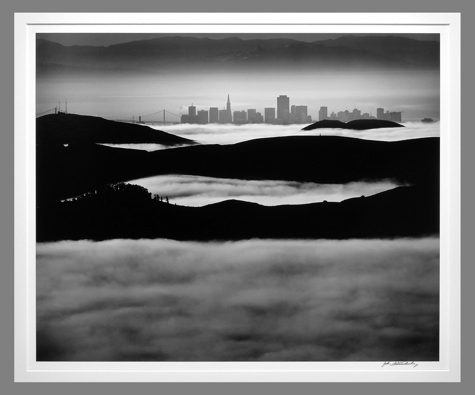 John Wimberley (1944 - ) San Francisco from Mount Tamalpais 15"X18" Photograph - Classic!! (1 of 3)