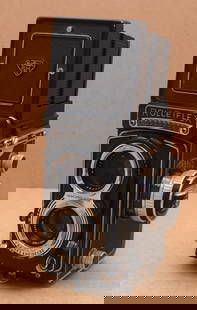 Rolleiflex T #2170070 with 75mm 3.5 Carl Zeiss Tessar with Case & Box - Clean! - No Reserve!!: Up for auction is a Rolleiflex T (TLR) camera, serial number 2170070, offered complete with its original box and case. This classic medium-format camera is a fine example of Rollei’s mid-century