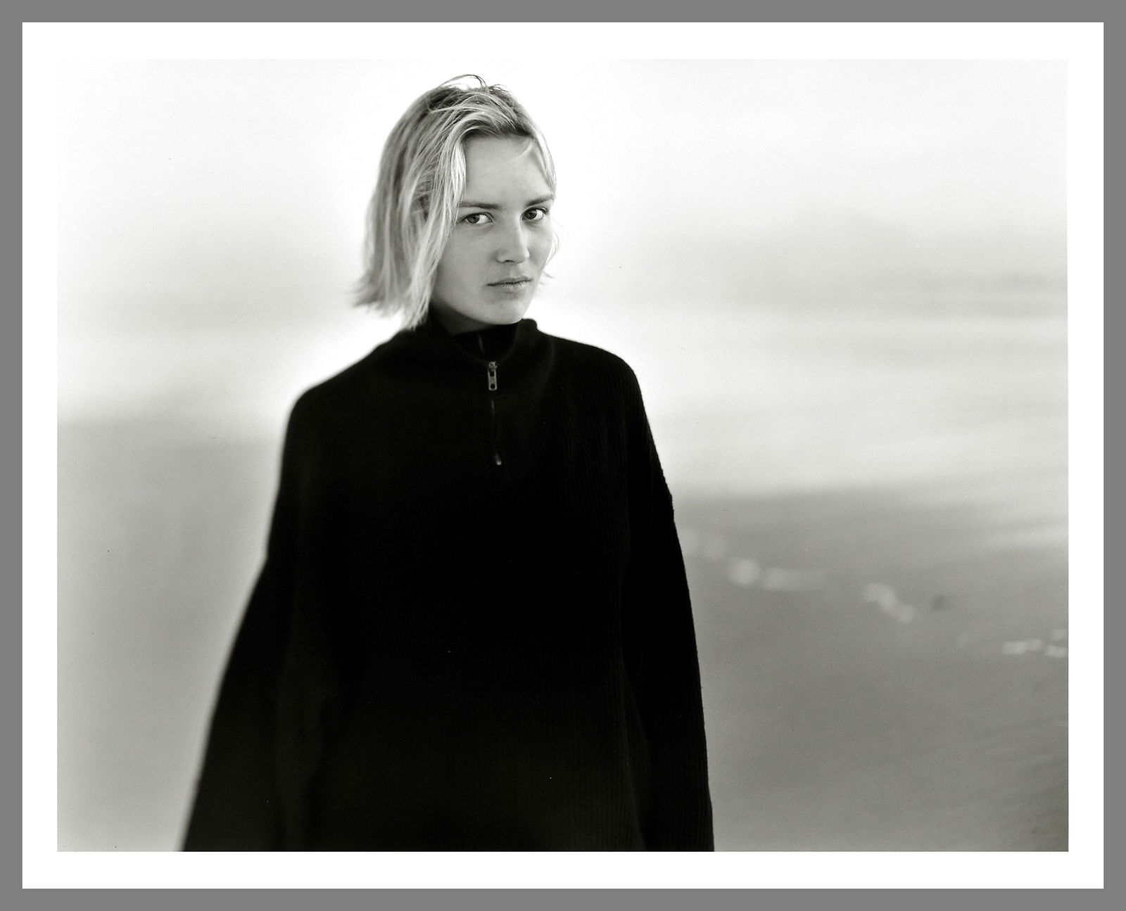 Jock Sturges (1947 -) Signed 1998 Sara - Montalivet, France 16"x20" Photograph #7/40: Classic Jock Sturges Portrait! Gelatin silver photograph Signed on the back with edition # and titled, as shown Jock Sturges was born in New York City. From 1966 to 1970, he served in the United State