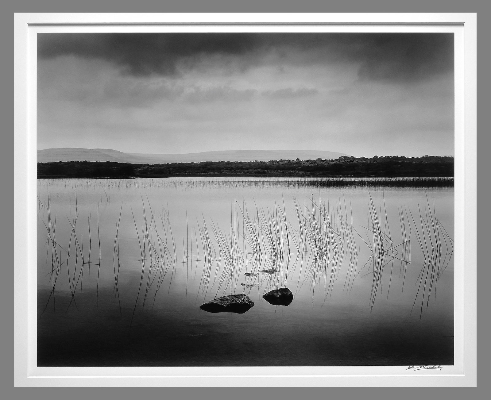 John Wimberley (1944 -) Signed 1986 Lough Bunny 15"x19.25" Photograph - Great Deal!: Stunning Image Priced to sell as per instructions from the estate Taken in 1986, printed in 1997 Gelatin silver photograph Signed under the image, stamped and titled on the back Mounted/matted to 22"x
