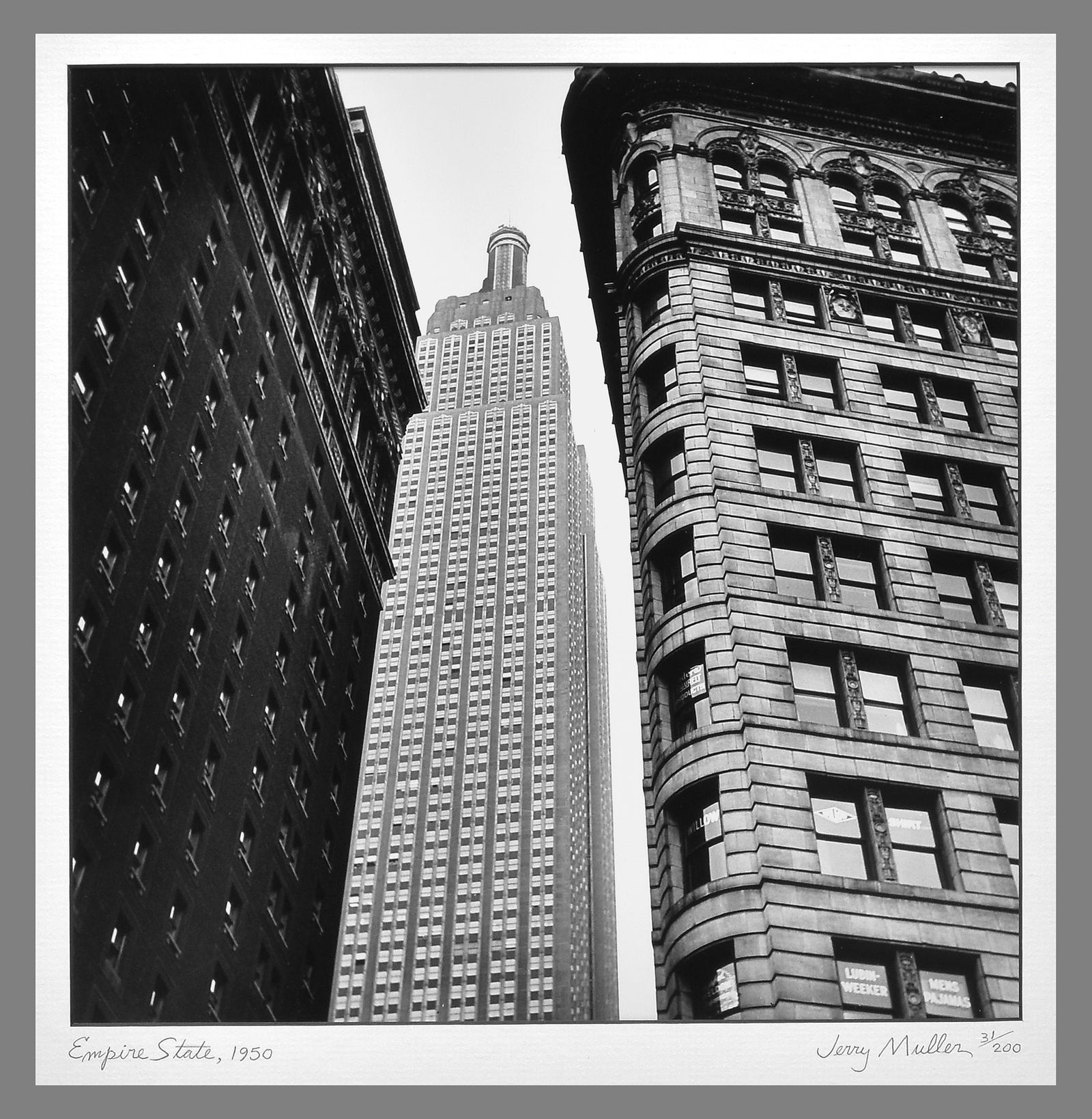 Jerry Muller (1930–2015) Signed 1950 Empire State Building, N.Y.C. 10.5"x10.5" Photograph (1 of 4)