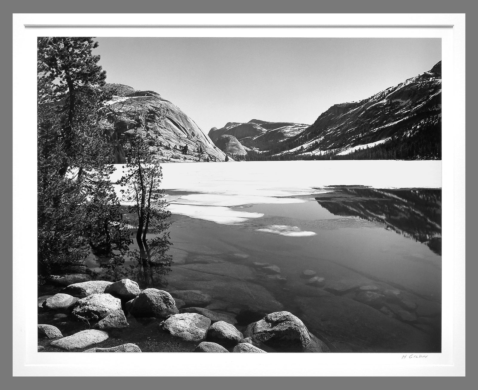 Henry Gilpin (1922-2011) Signed 1986 Lake Tenaya, Yosemite 10.5"x13.5" Photograph - Classic! (1 of 3)