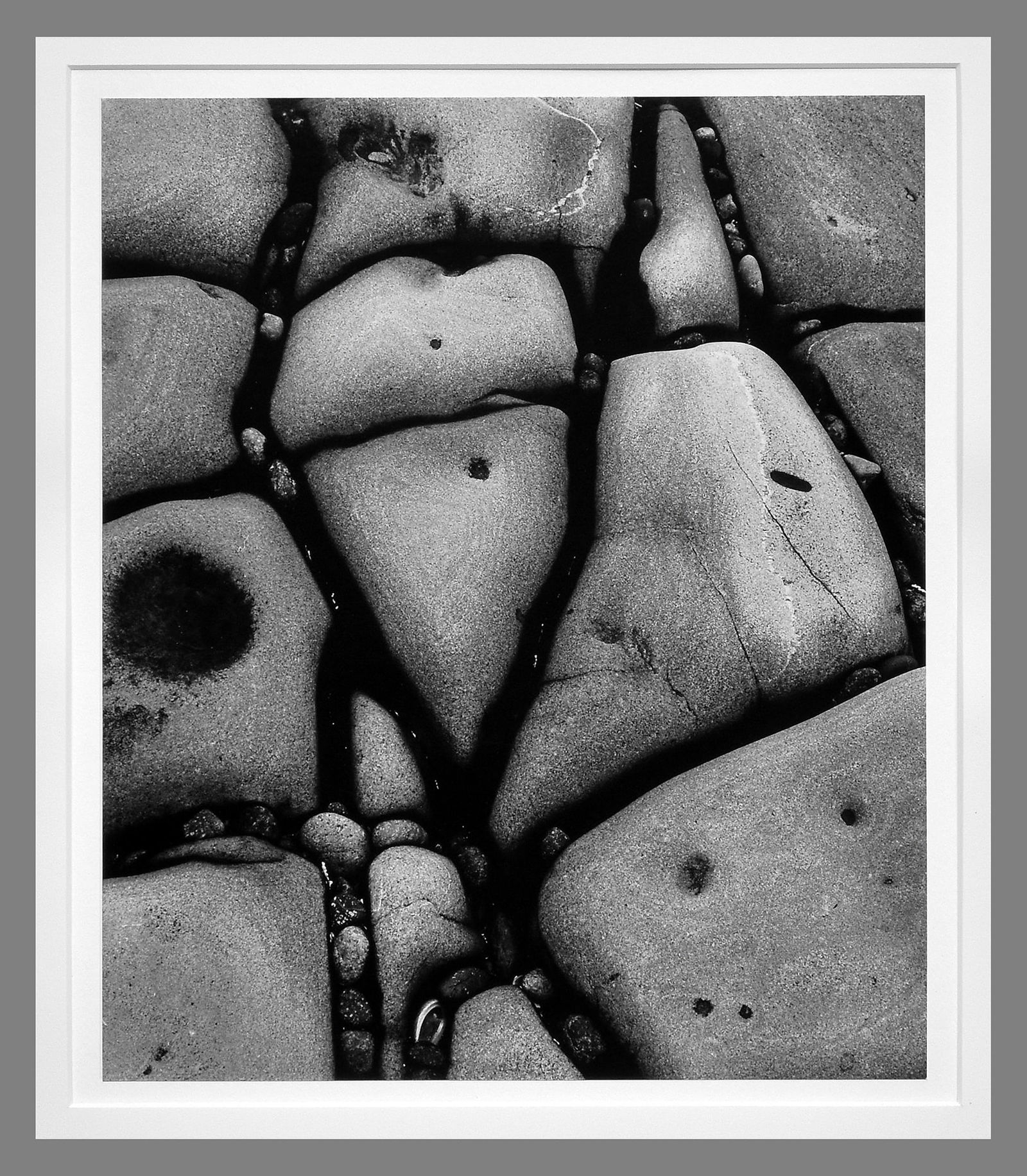 Brett Weston (1911-1993) Signed 1980 Rocks & Pebbles - Point Lobos(?) 12.75"x11.5" Photograph (1 of 2)