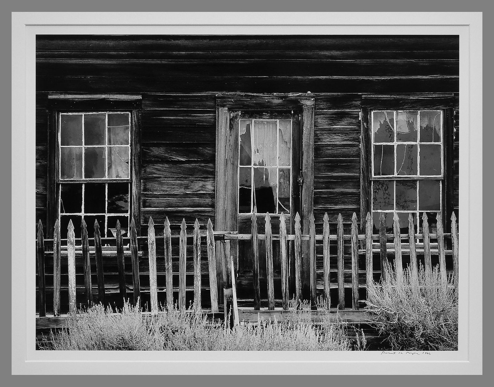 Robert Byers (1918-2021) Signed 1992 Minor's House - Bodie California 15"x20" Photograph (1 of 2)