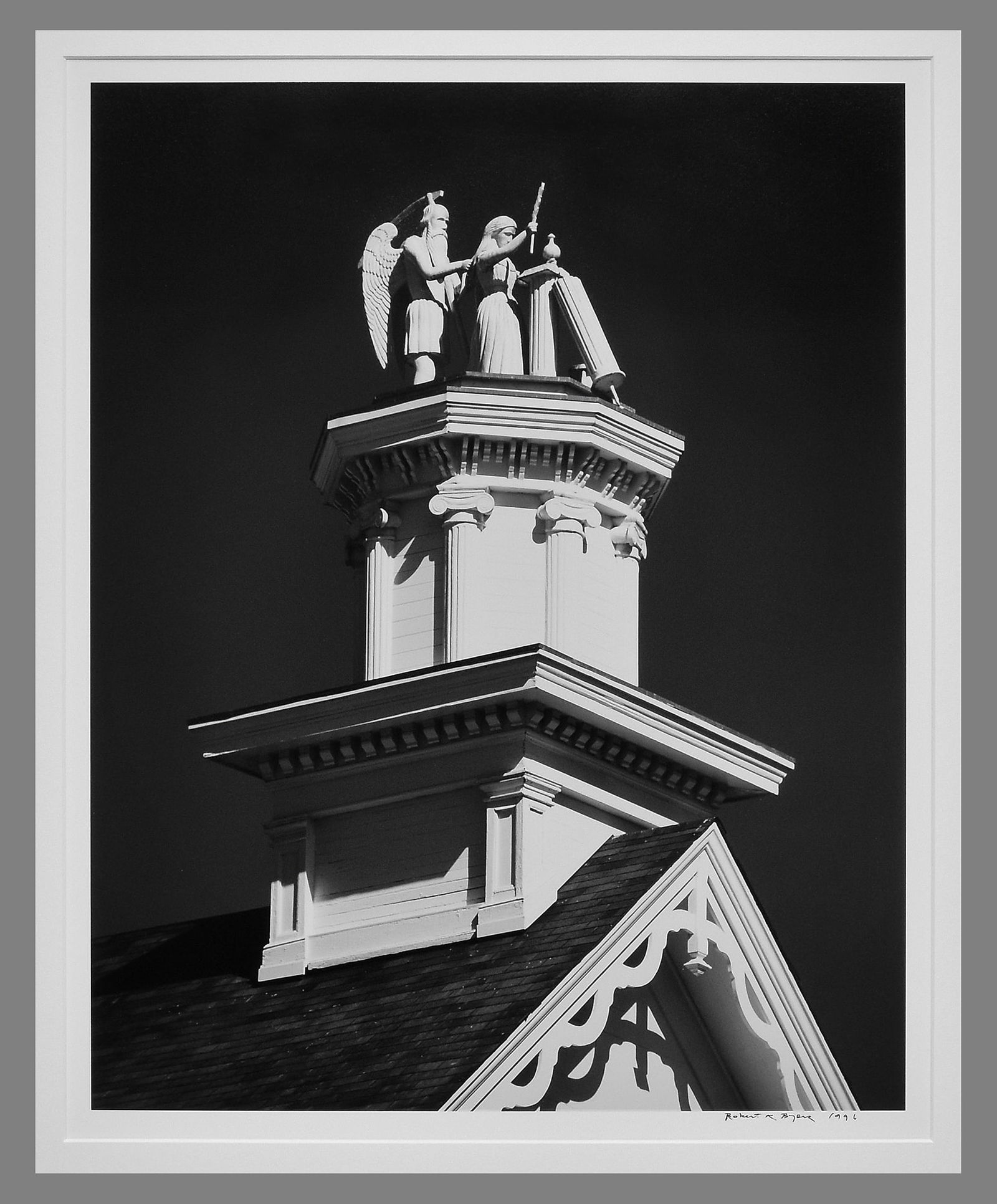 Robert Byers (1918-2021) Signed 1996 Courthouse - Mendocino, Ca 19"x15" Photograph (1 of 2)